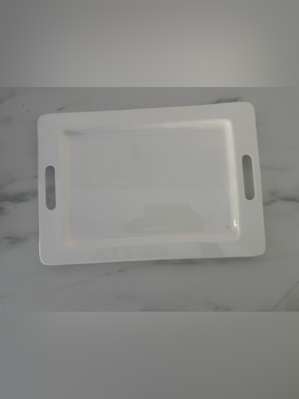 Mikasa Our table Sawyer 14.5” rectangular White Bone China Serving Plate